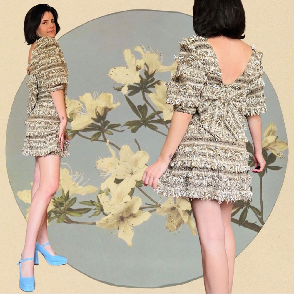 Love Shack Fancy Cocktail Dress Xs